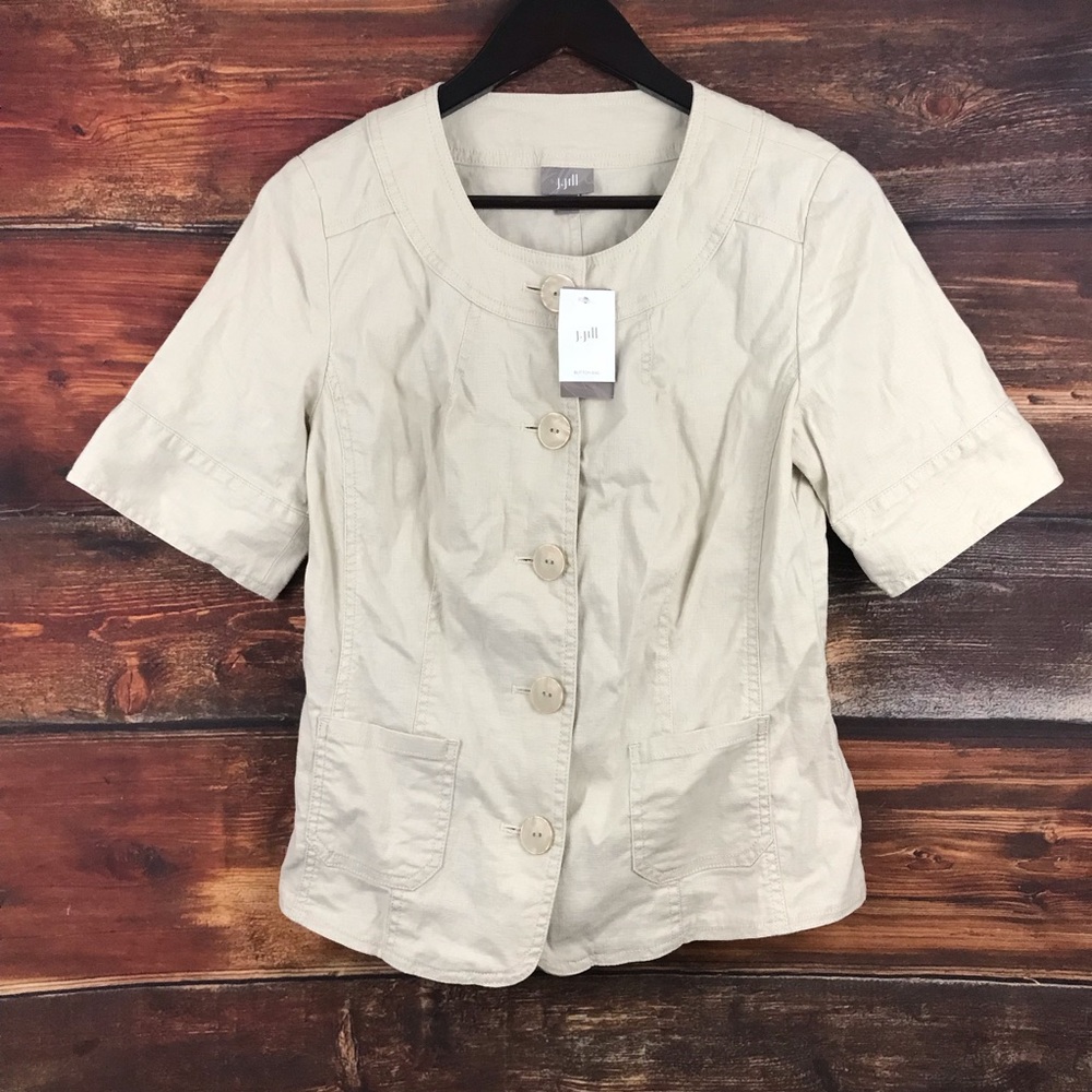 New J.Jill Linen jacket blazer lightweight